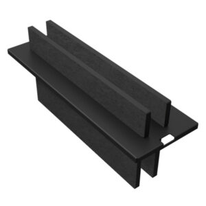 Set 2 tocatoare HPL negre pentru chiuveta Invisible Dialogo 360 Workstation