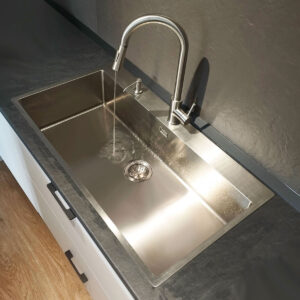 Chiuveta bucatarie inox CookingAid TASCA ASOLO 90 WORKSTATION cu montaj pe blat sau la nivelul blatului si accesorii montaj
