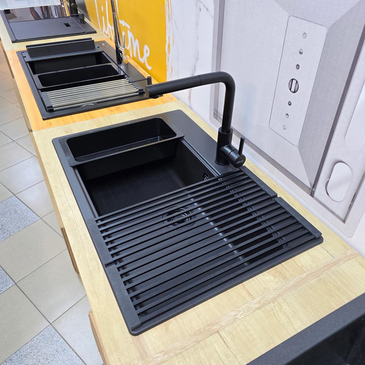 Chiuveta-bucatarie-neagra-compozit-granit-CookingAid-Elleci-Time-130-Full-Black-12