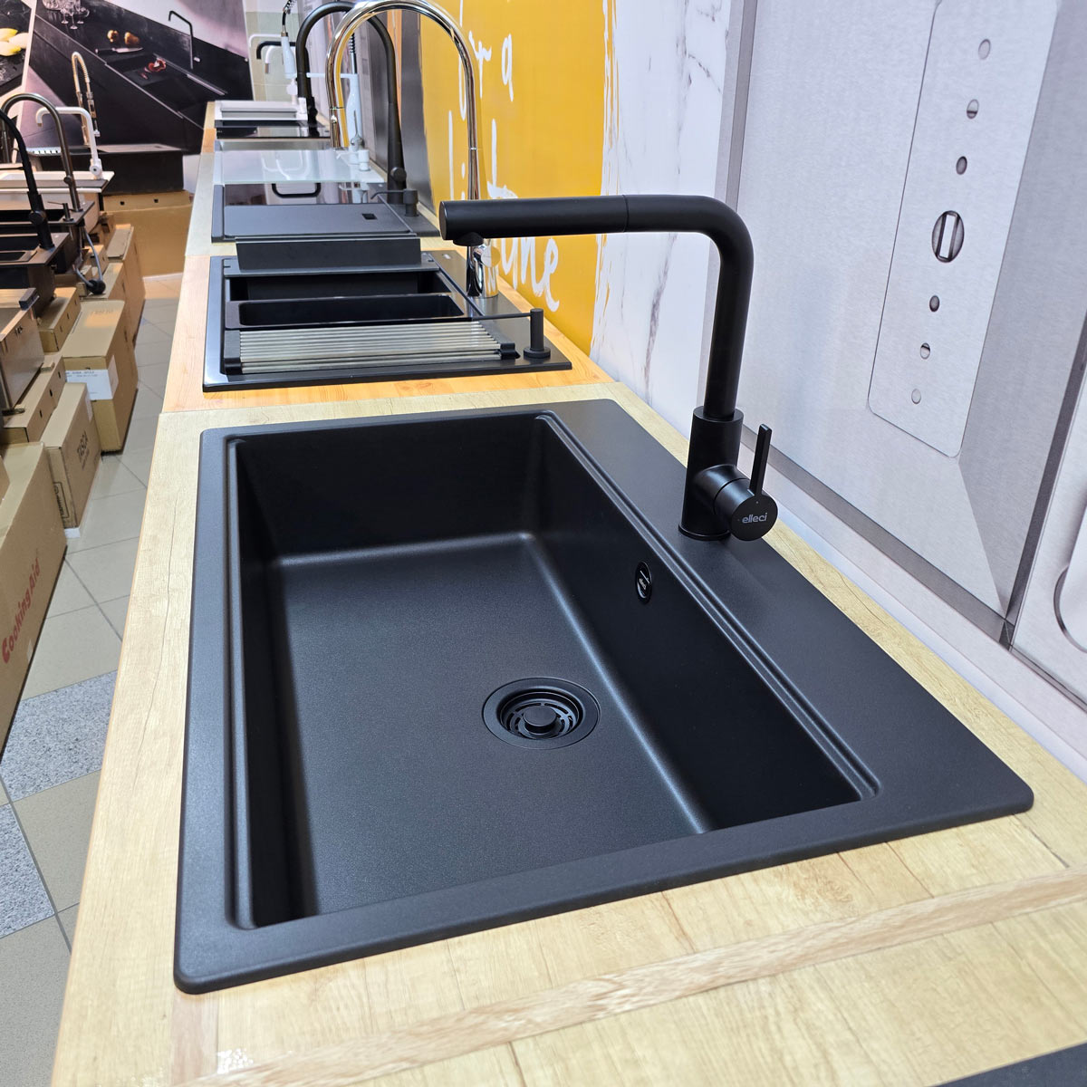 Chiuveta-bucatarie-neagra-compozit-granit-CookingAid-Elleci-Time-130-Full-Black-15