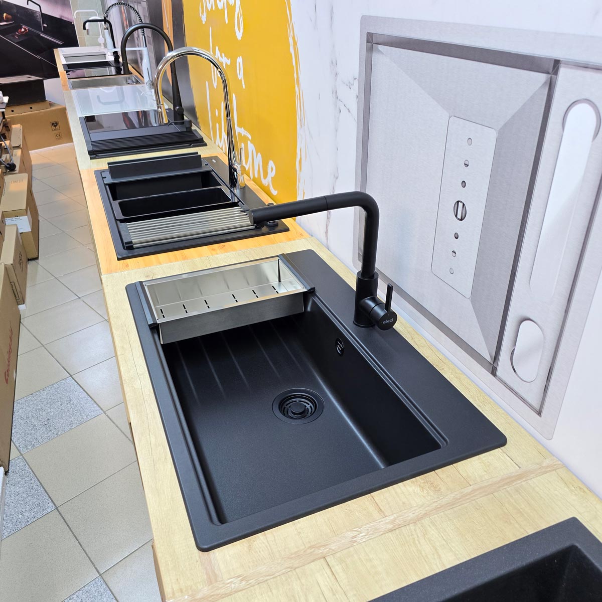 Chiuveta-bucatarie-neagra-compozit-granit-CookingAid-Elleci-Time-130-Full-Black-8