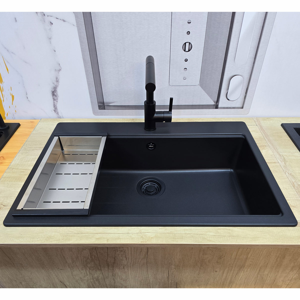 Chiuveta-bucatarie-neagra-compozit-granit-CookingAid-Elleci-Time-130-Full-Black-9