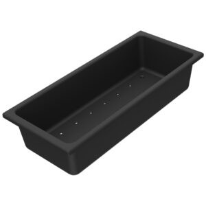 Scurgator NEGRU ABS Tip Tavita Perforata CookingAid Elleci pentru chiuveta seria Time si Sintesi 378x165x86mm