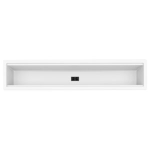 Chiuveta ingusta scurgere multifunctionala Alba Invisible Dialogo 360 compozit ceramic 86cm tip rigola / canal / jgheab drenare Polar White